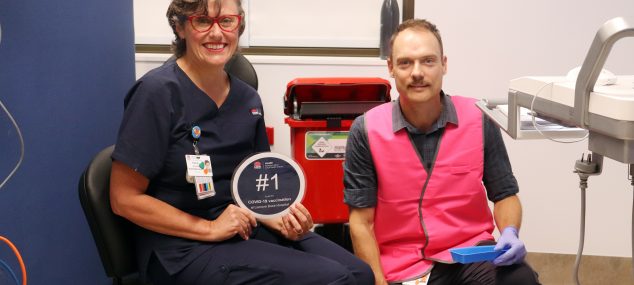 Vaccine rollout begins at Lismore Base Hospital vaccination clinic