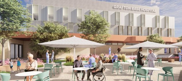 Grafton Base Hospital Redevelopment Communal Courtyard - artist's impression