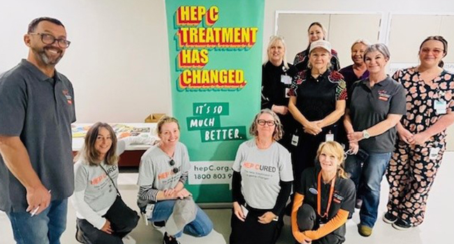 Photo of the HepC team
