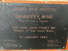 photo of opening plaque