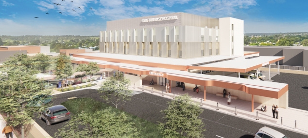 Impression photo of the new Grafton Hospital Redevelopment
