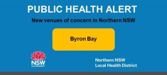Public Health Alert - COVID-19 Venues of concern in Byron Bay