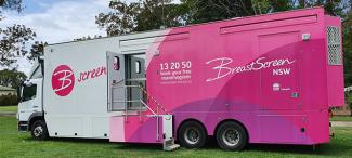 The BreastScreen NSW van visiting Coraki and Bonalbo